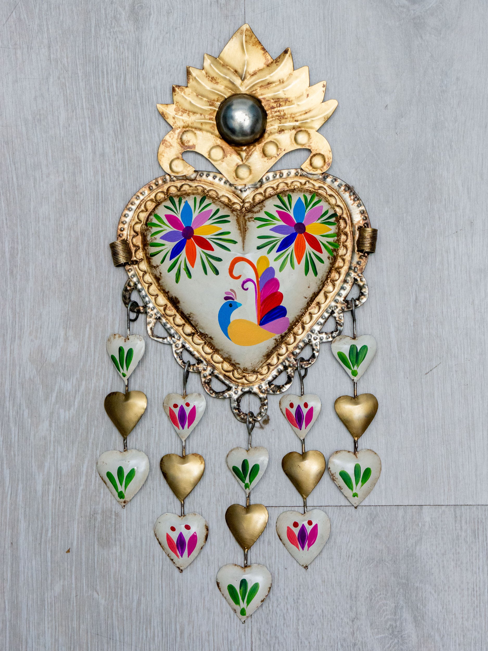 Corazón lluvia de corazones pájaros Tenango
