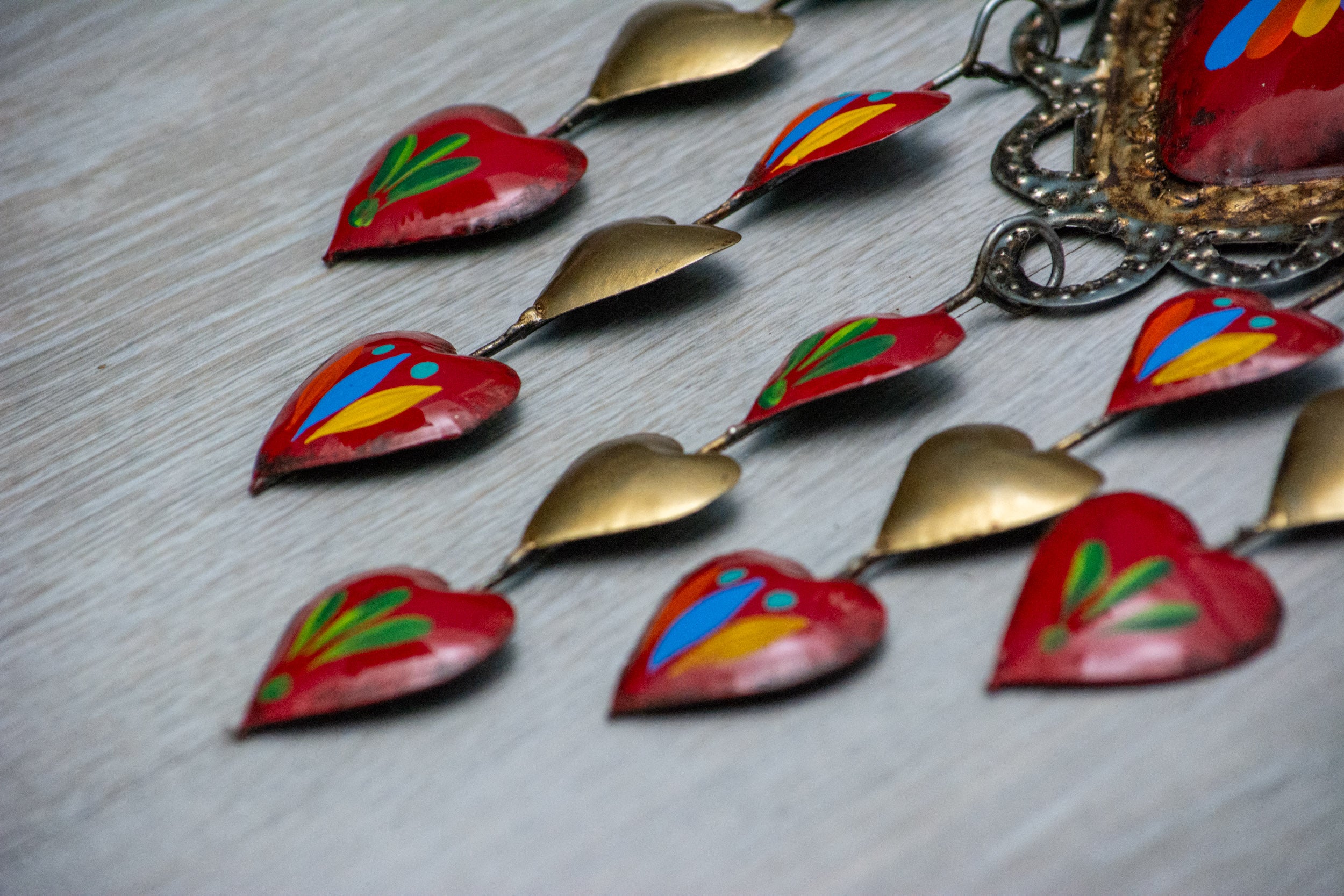 Corazón lluvia de corazones pájaros Tenango