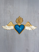 Corazón de llama punteada