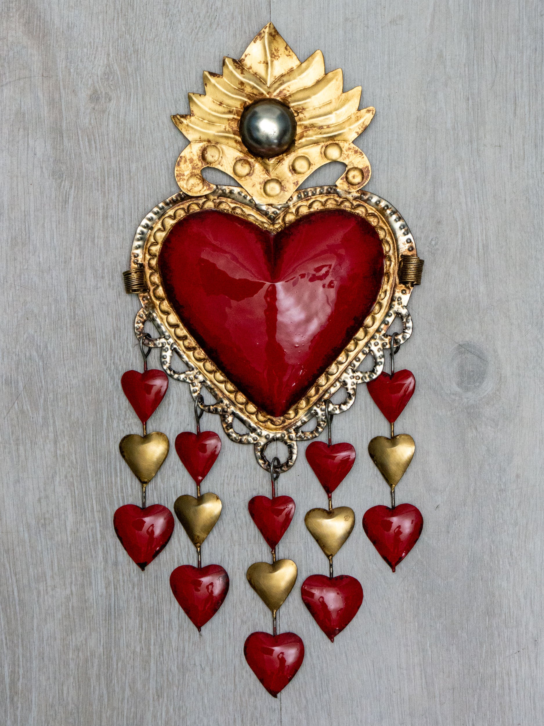 Corazón lluvia de corazones