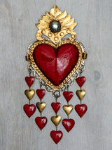 Corazón lluvia de corazones
