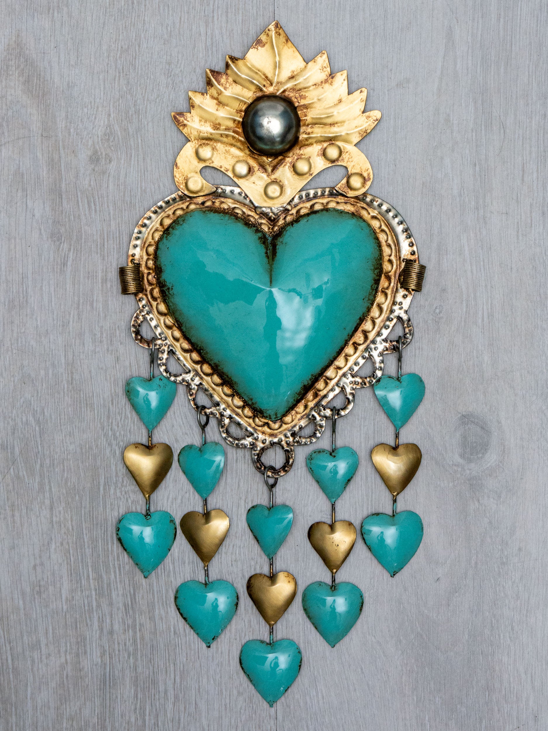 Corazón lluvia de corazones