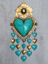 Corazón lluvia de corazones