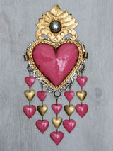Corazón lluvia de corazones