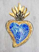 Corazón doble flama talavera