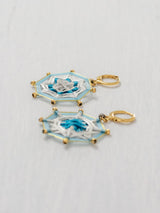 Aretes mandala octagonal chicos