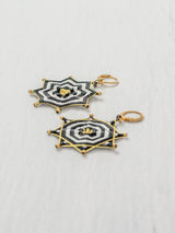 Aretes mandala estrella grandes