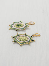 Aretes mandala estrella grandes
