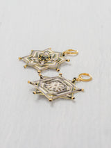 Aretes mandala estrella grandes