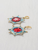 Aretes mandala estrella grandes