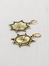 Aretes mandala estrella grandes