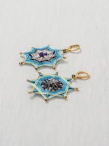 Aretes mandala estrella grandes
