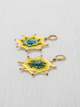 Aretes mandala estrella grandes