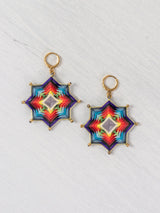 Aretes mandala estrella grandes