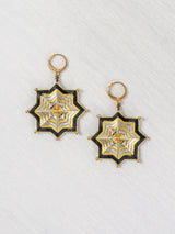 Aretes mandala estrella grandes
