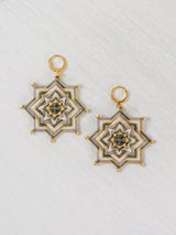 Aretes mandala estrella grandes