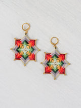 Aretes mandala estrella grandes
