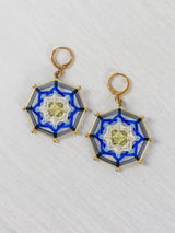Aretes mandala octagonal chicos