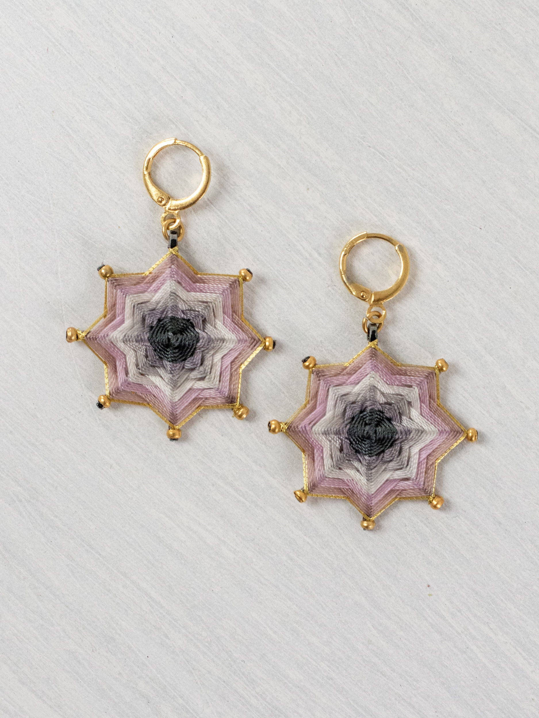 Aretes mandala estrella chicos