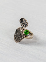 Anillo de nopal con flor grande