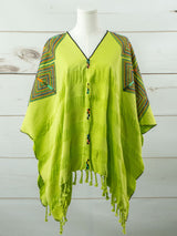 Poncho corto de rombos unidos Cancuc