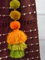 Bolsa de Chiapas con pompón y bolitas