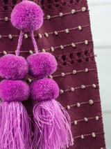 Bolsa de Chiapas con pompón y bolitas