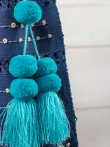 Bolsa de Chiapas con pompón y bolitas