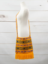 Bolsa boho de Chiapas con flecos