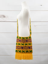 Bolsa boho de Chiapas con flecos