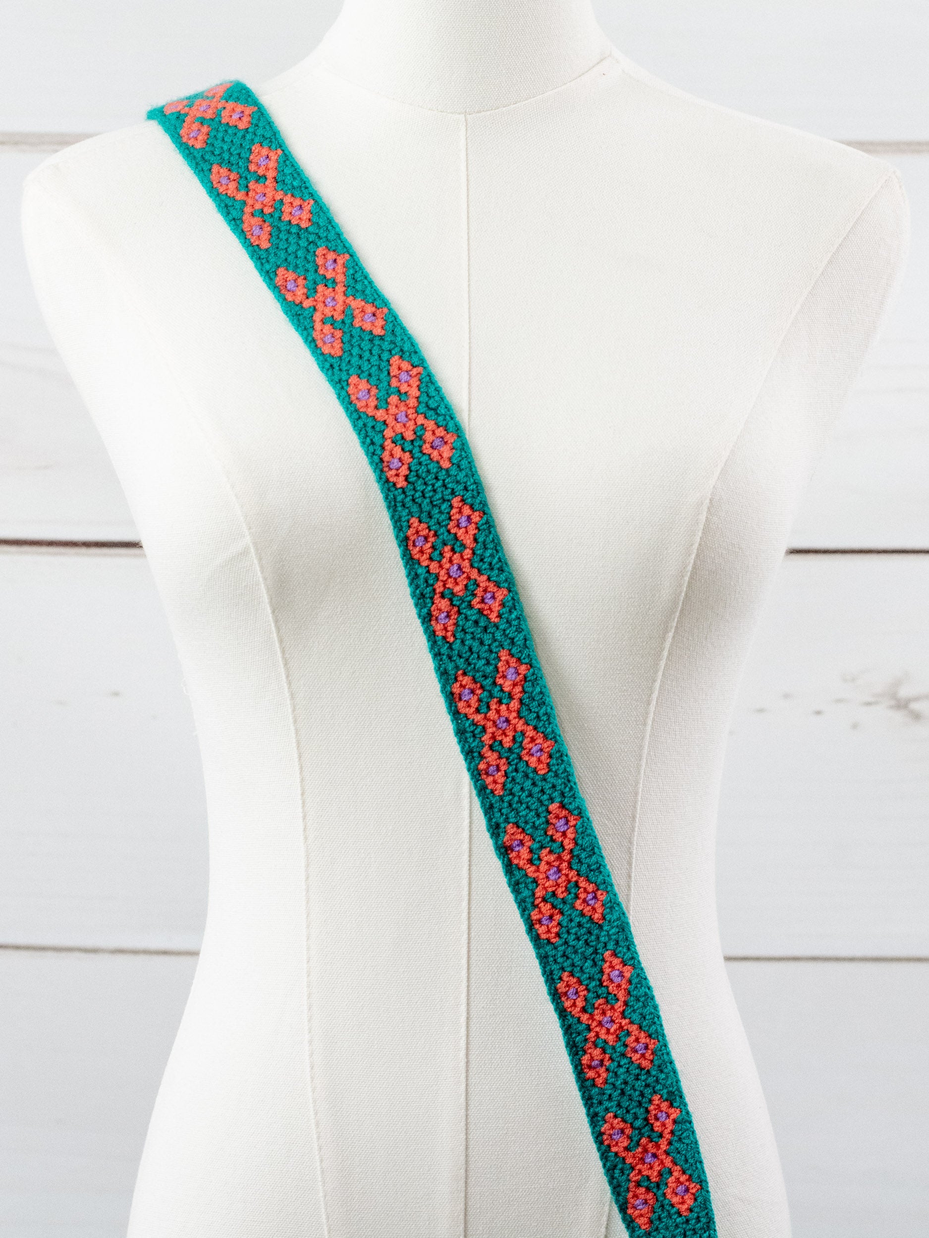 Bolsa boho de Chiapas con flecos