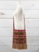 Bolsa boho de Chiapas con flecos