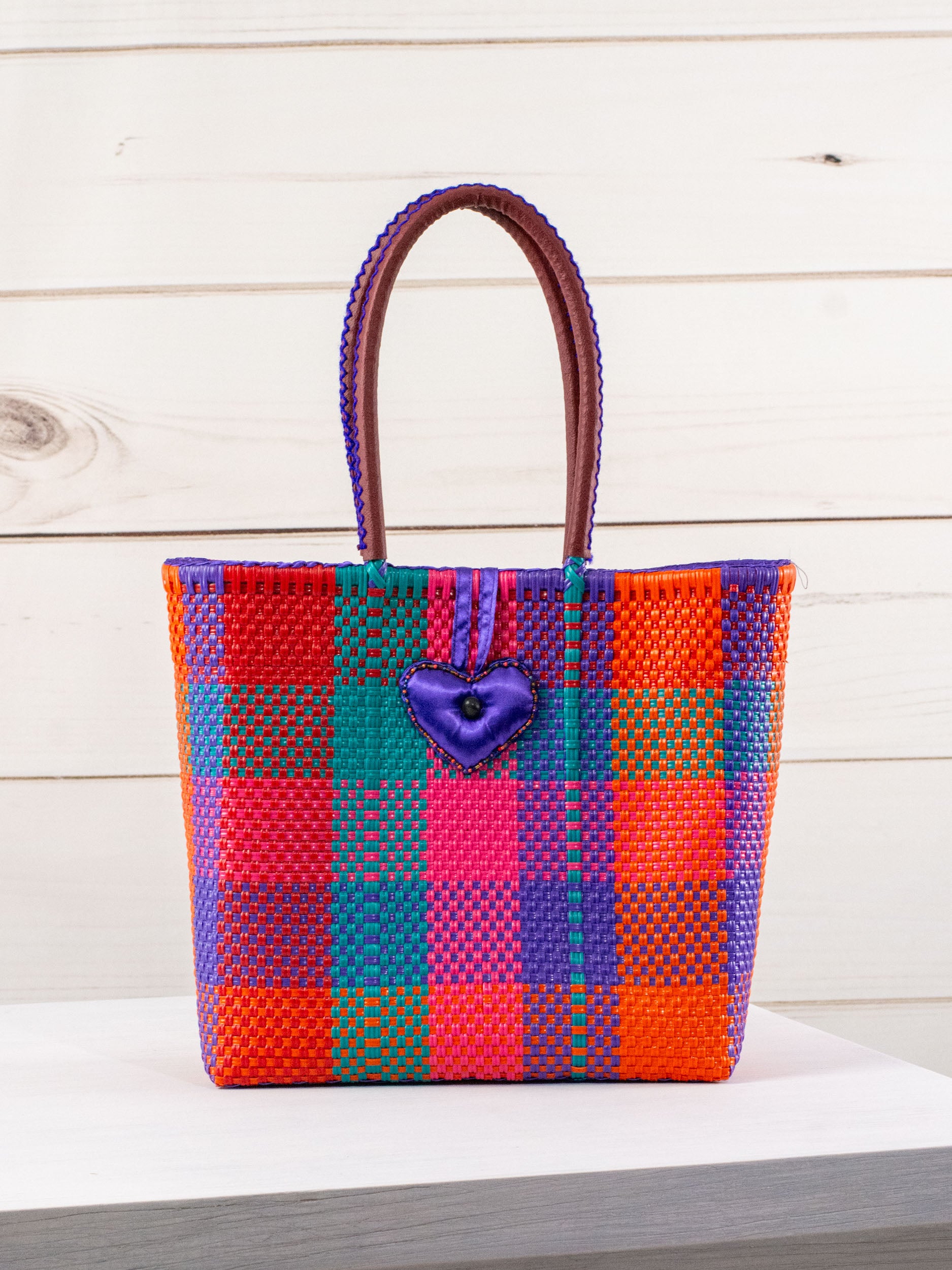 Bolsa artesenal corazón milagro grande
