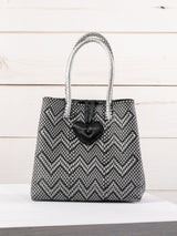 Bolsa artesanal corazón milagro mediana