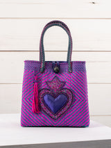 Bolsa artesanal corazón milagro mediana