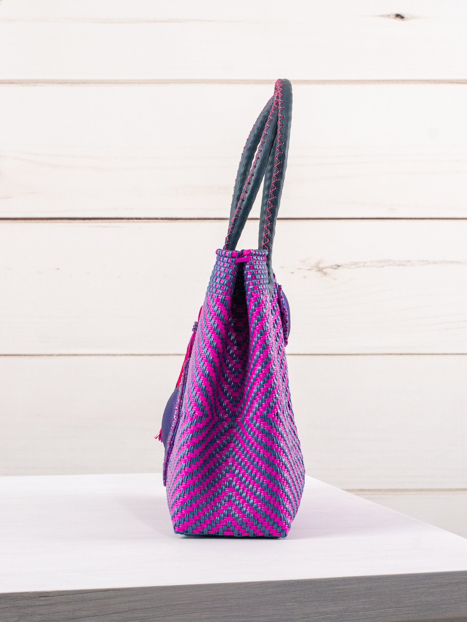Bolsa artesanal corazón milagro mediana