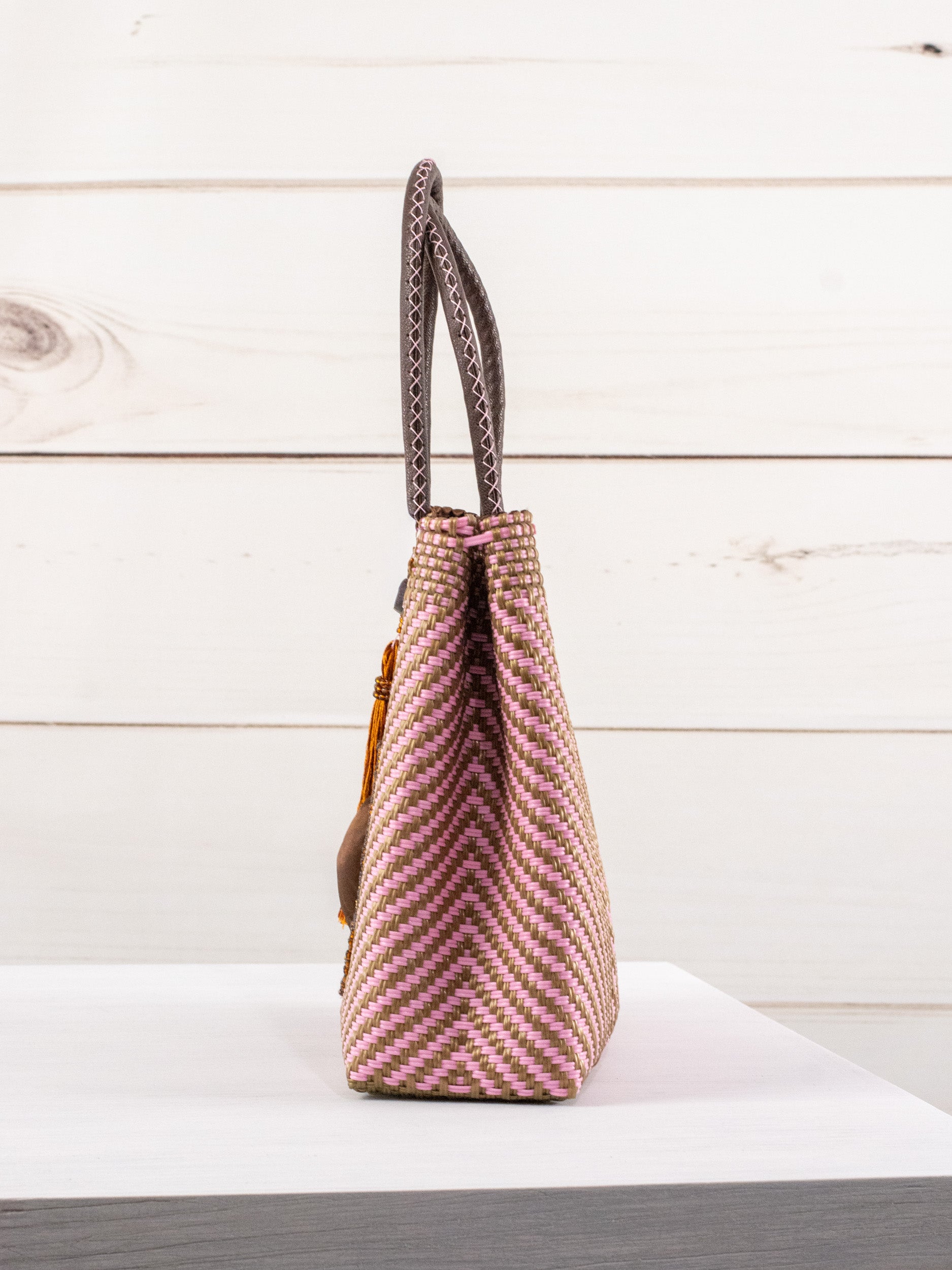 Bolsa artesanal corazón milagro mediana