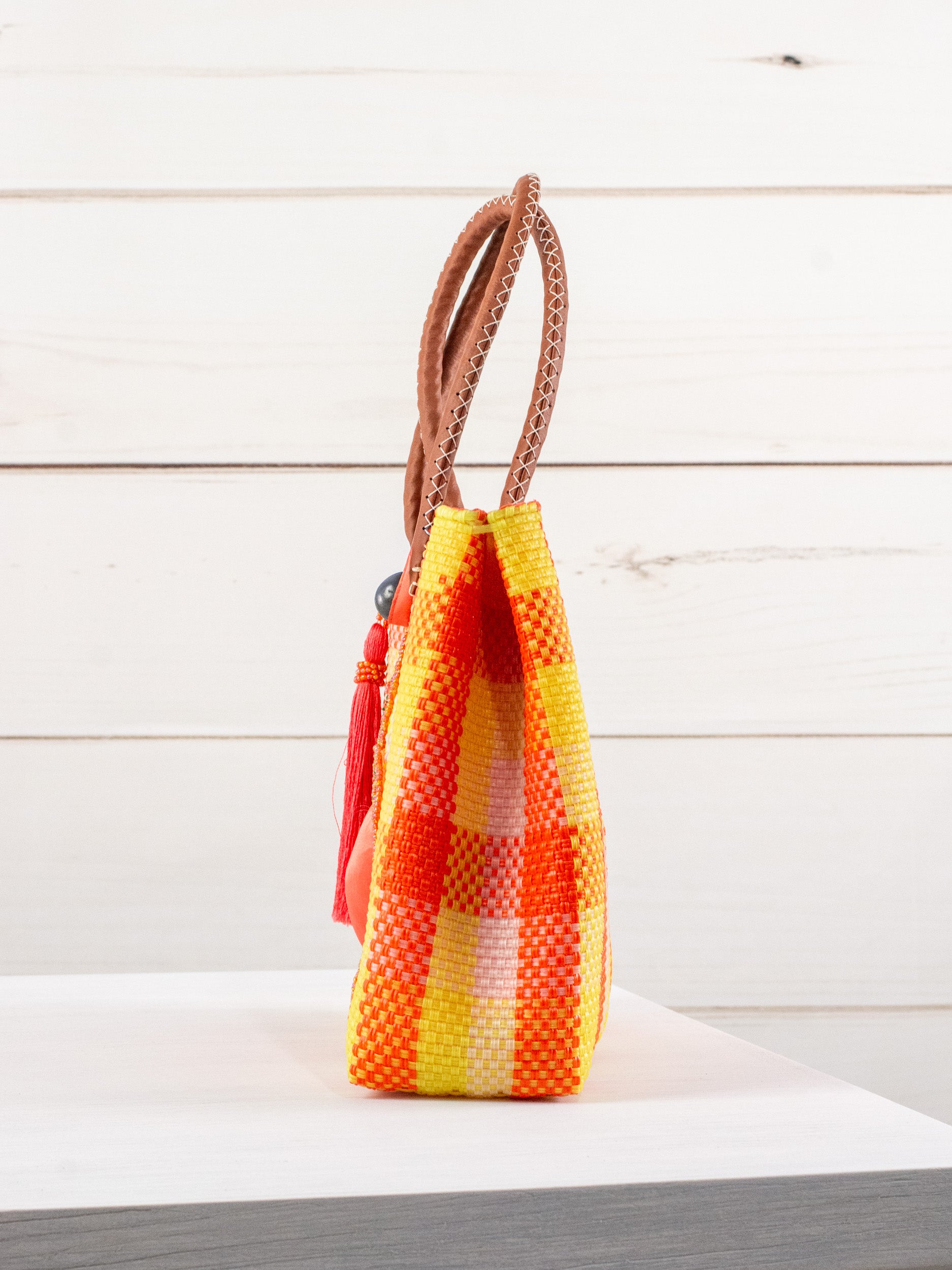 Bolsa artesanal corazón milagro mediana