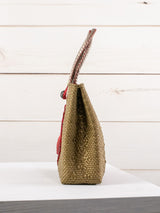 Bolsa artesanal corazón milagro mediana