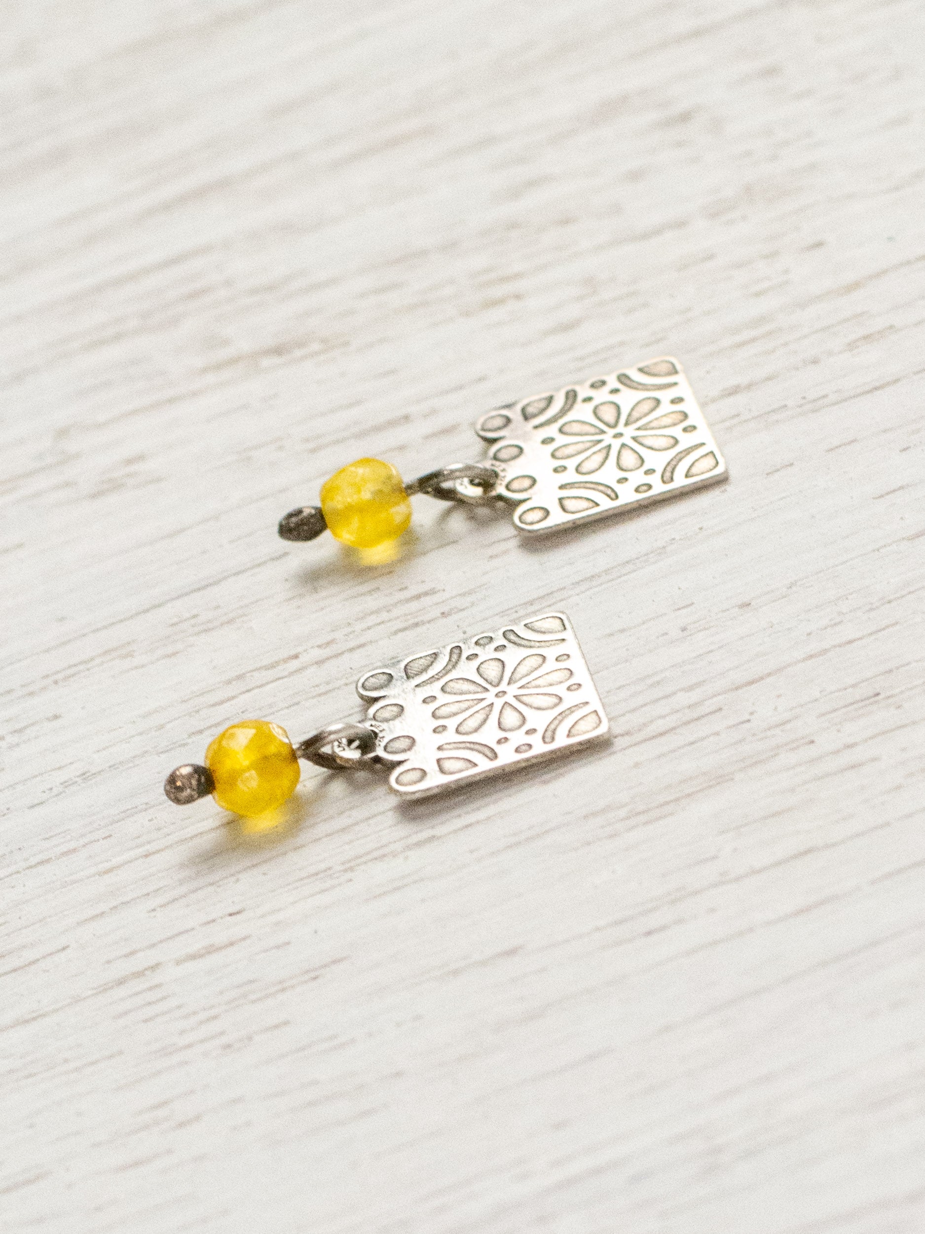 Aretes de papel picado flores chicos