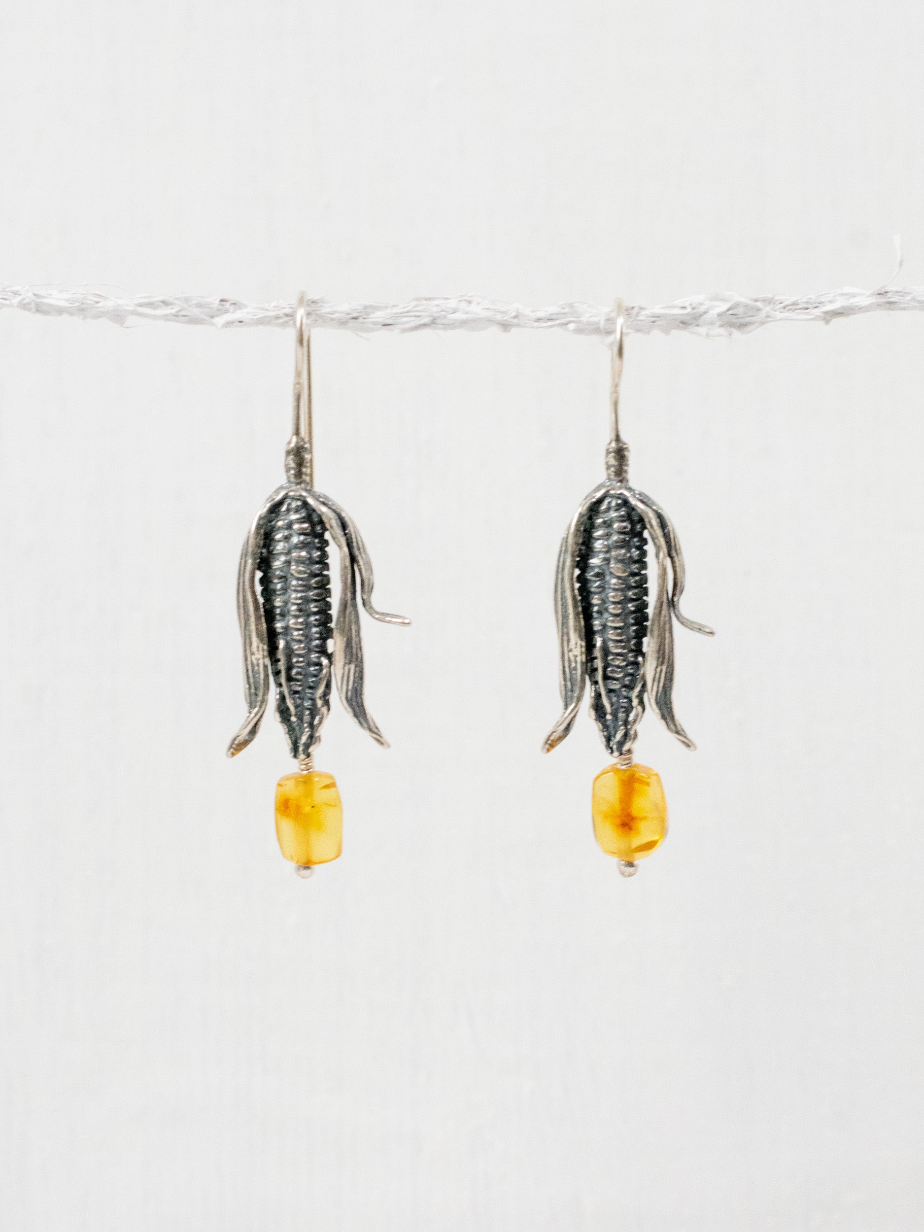 Aretes de mazorca de maíz