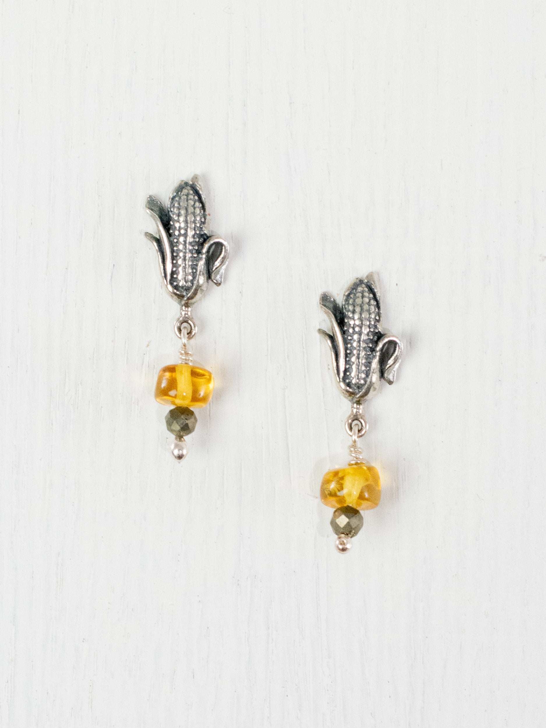 Aretes de mazorca de maíz mini