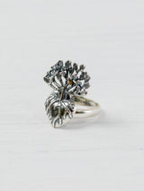 Anillo de corazón con nopal mediano