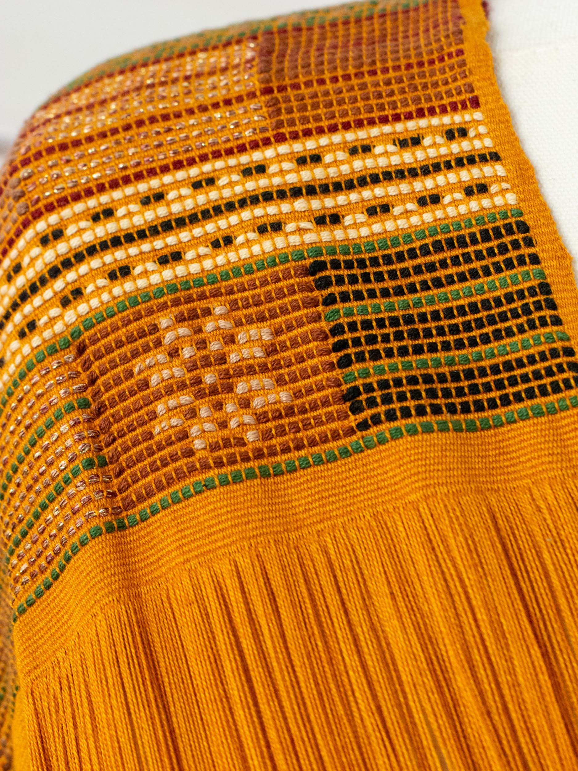 Poncho largo todos deshilados Chiapas