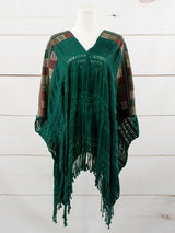 Poncho largo todos deshilados Chiapas