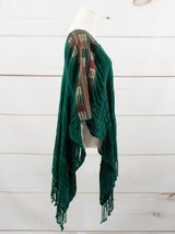 Poncho largo todos deshilados Chiapas