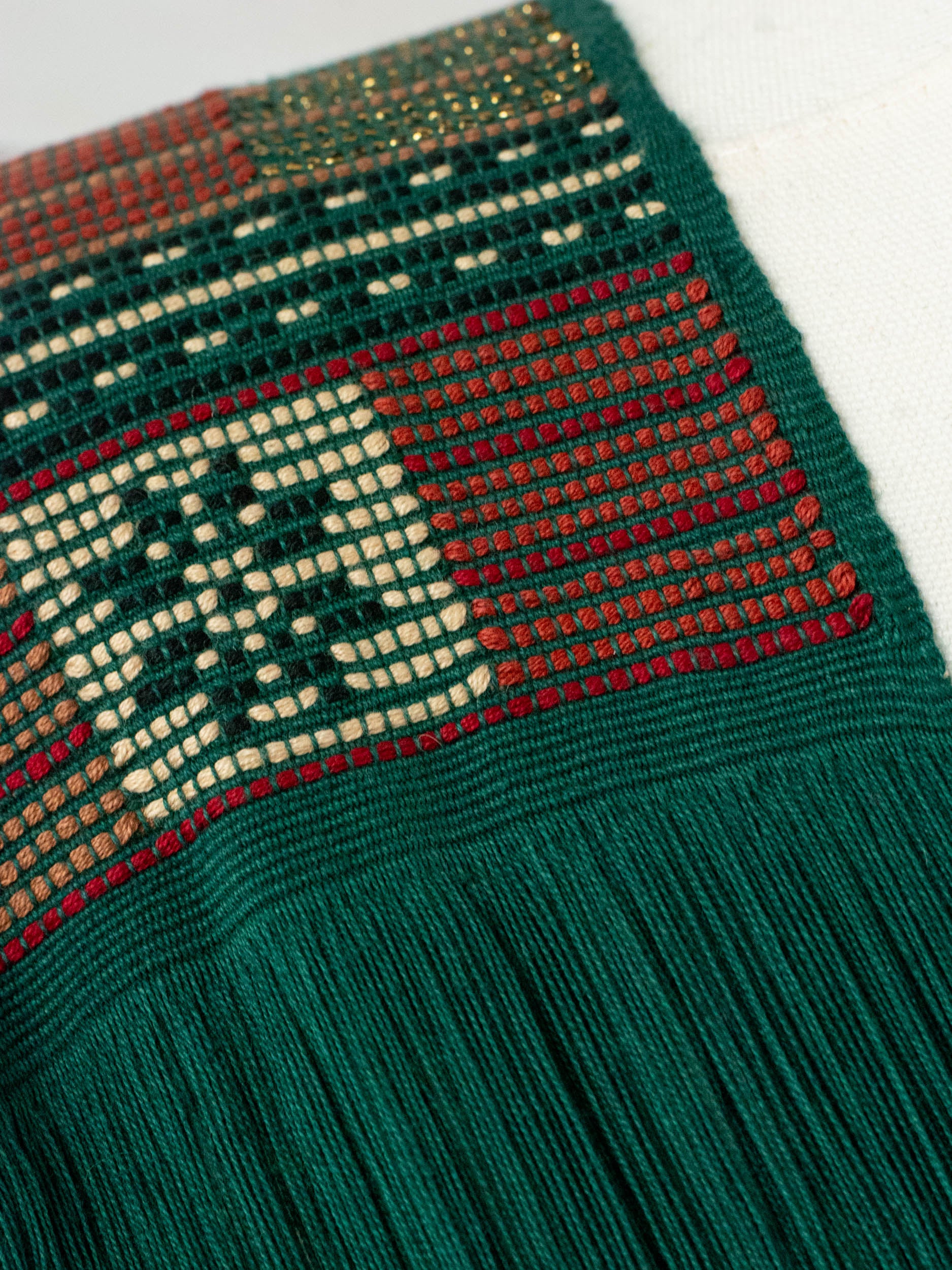 Poncho largo todos deshilados Chiapas