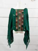 Poncho largo todos deshilados Chiapas