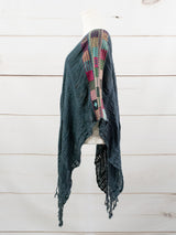 Poncho largo todos deshilados Chiapas