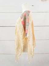 Poncho corto todos deshilados Chiapas